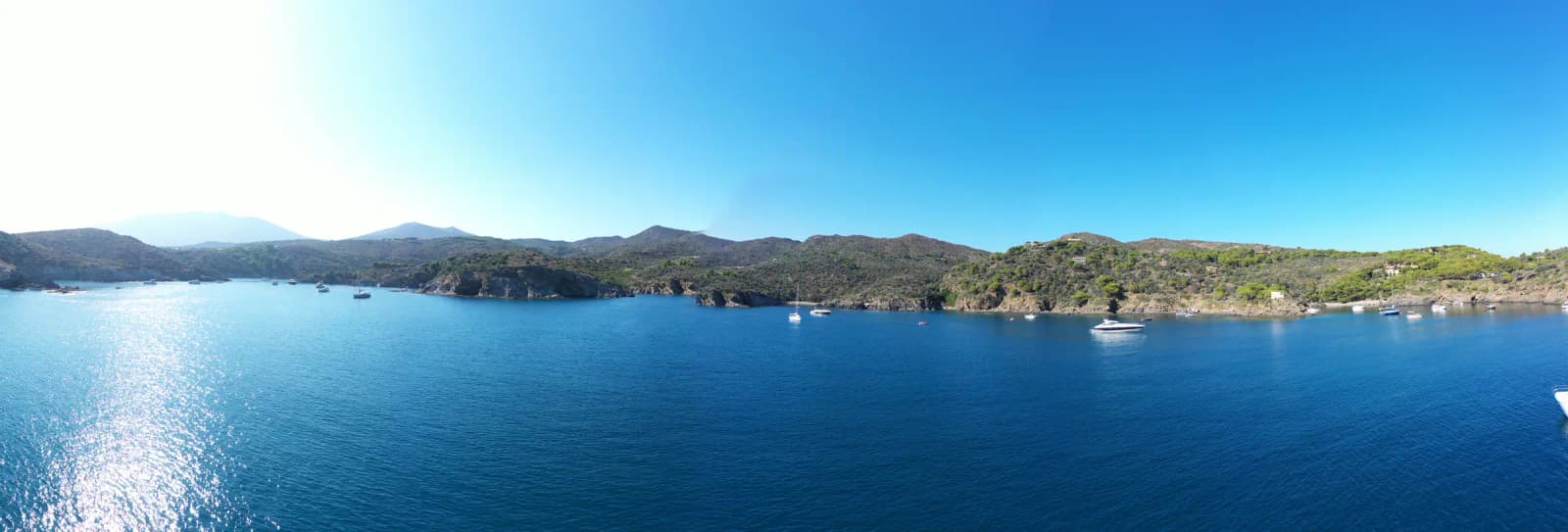 Clean, sheltered waters of Cala Murtra near Roses